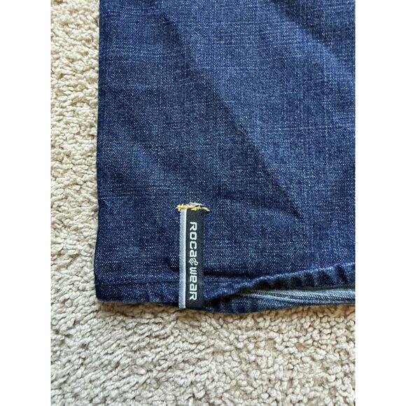 Rocawear 100% Cotton Mid Rise Straight Leg Workwear Jeans Blue Mens 34W x 34L - Picture 4 of 9